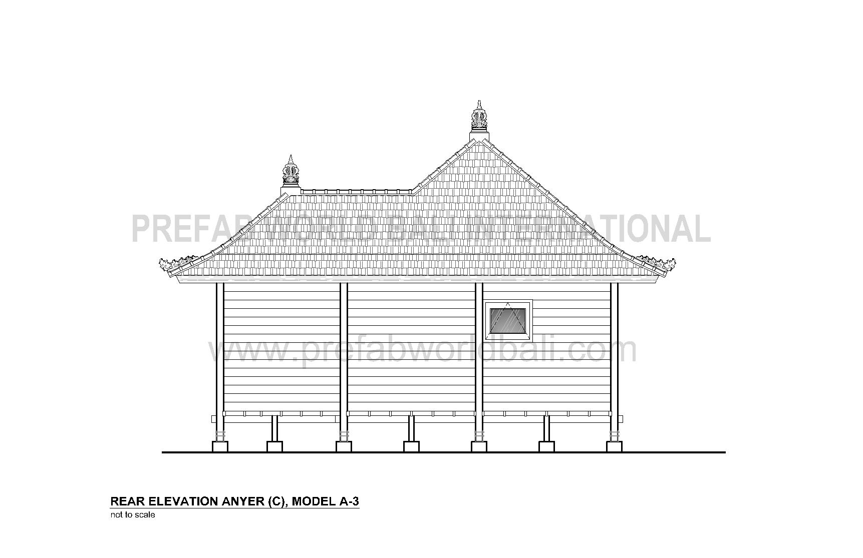 Anyer rear elevation