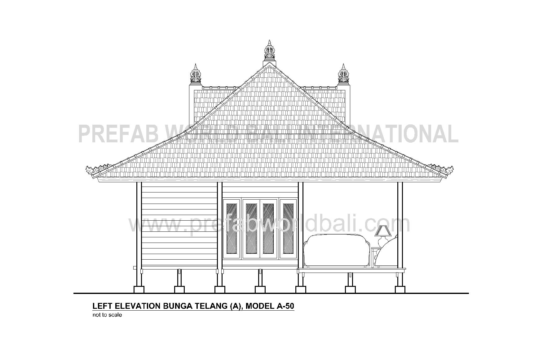 Bunga Telang left elevation
