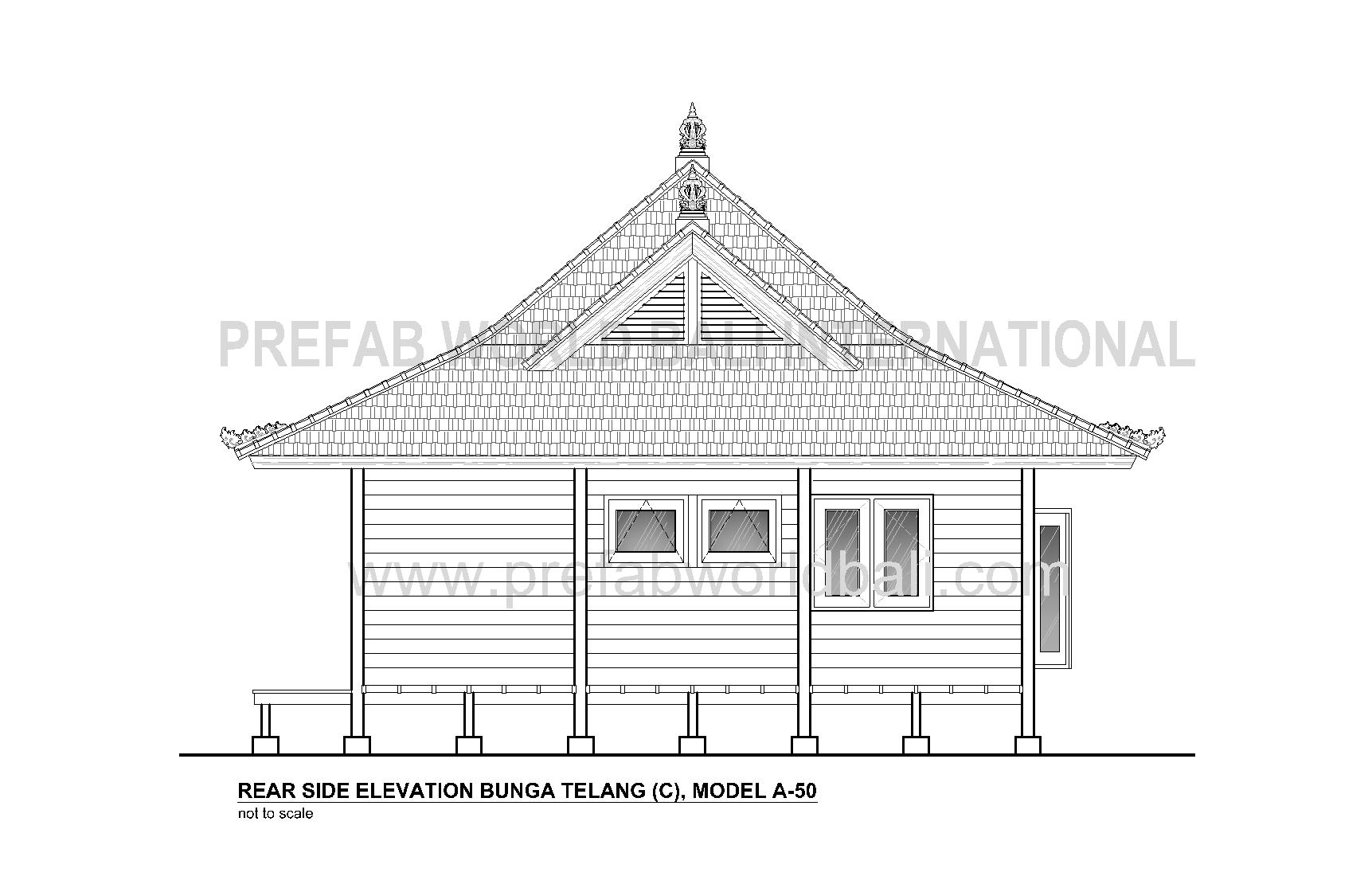 Bunga Telang rear elevation