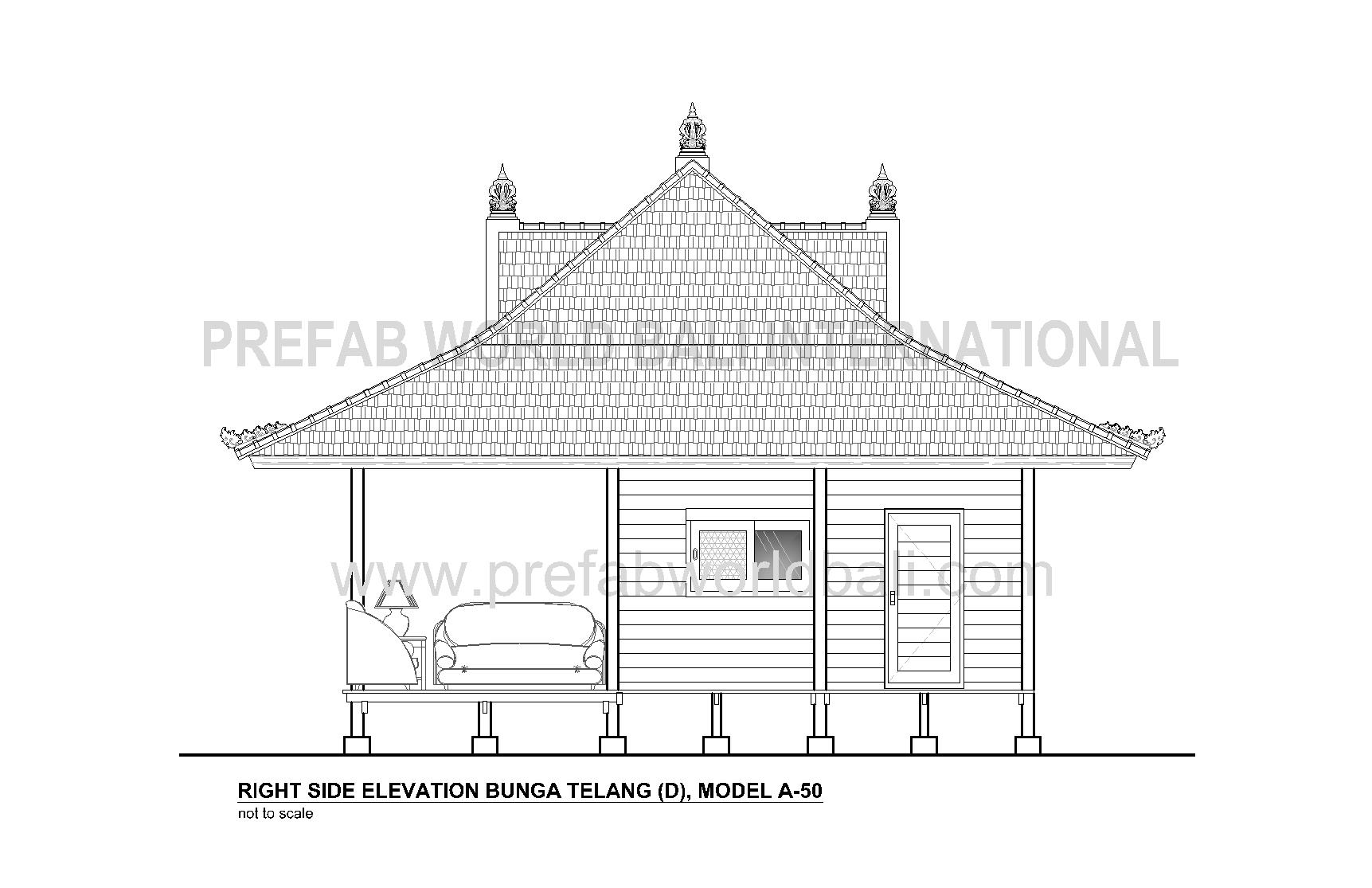 Bunga Telang right elevation