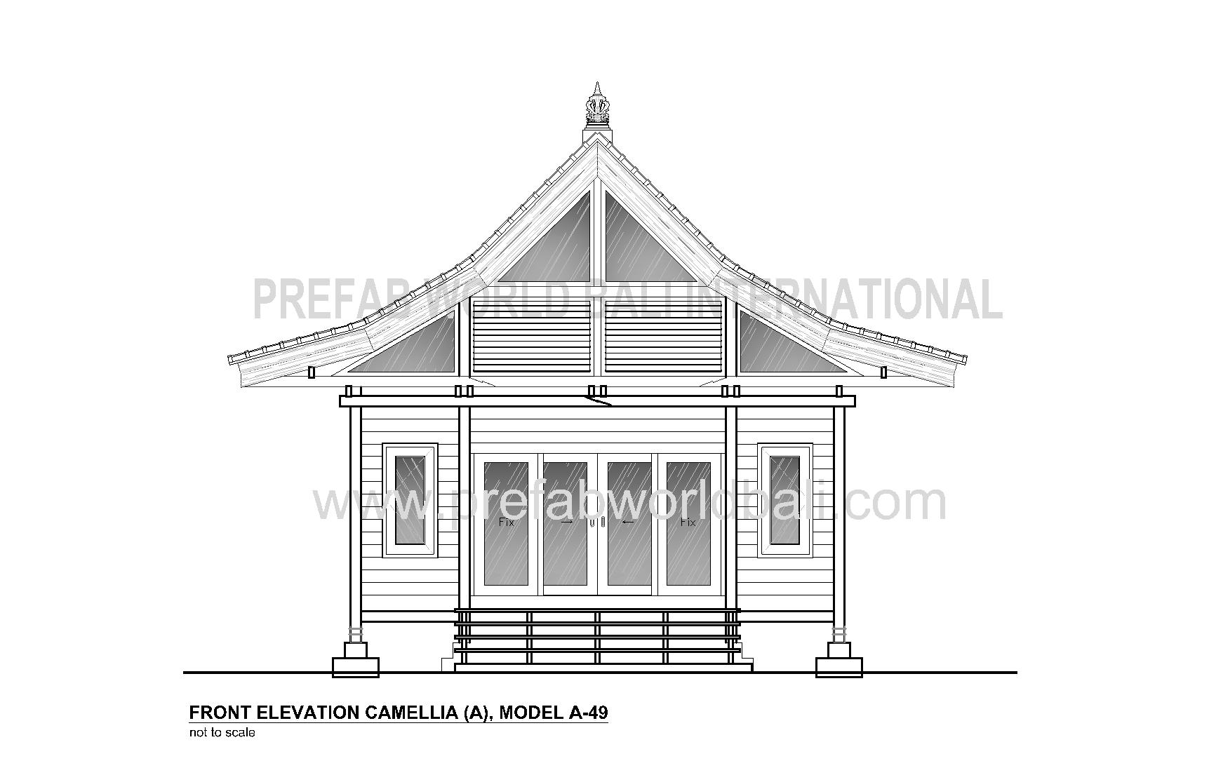 Camellia front elevation