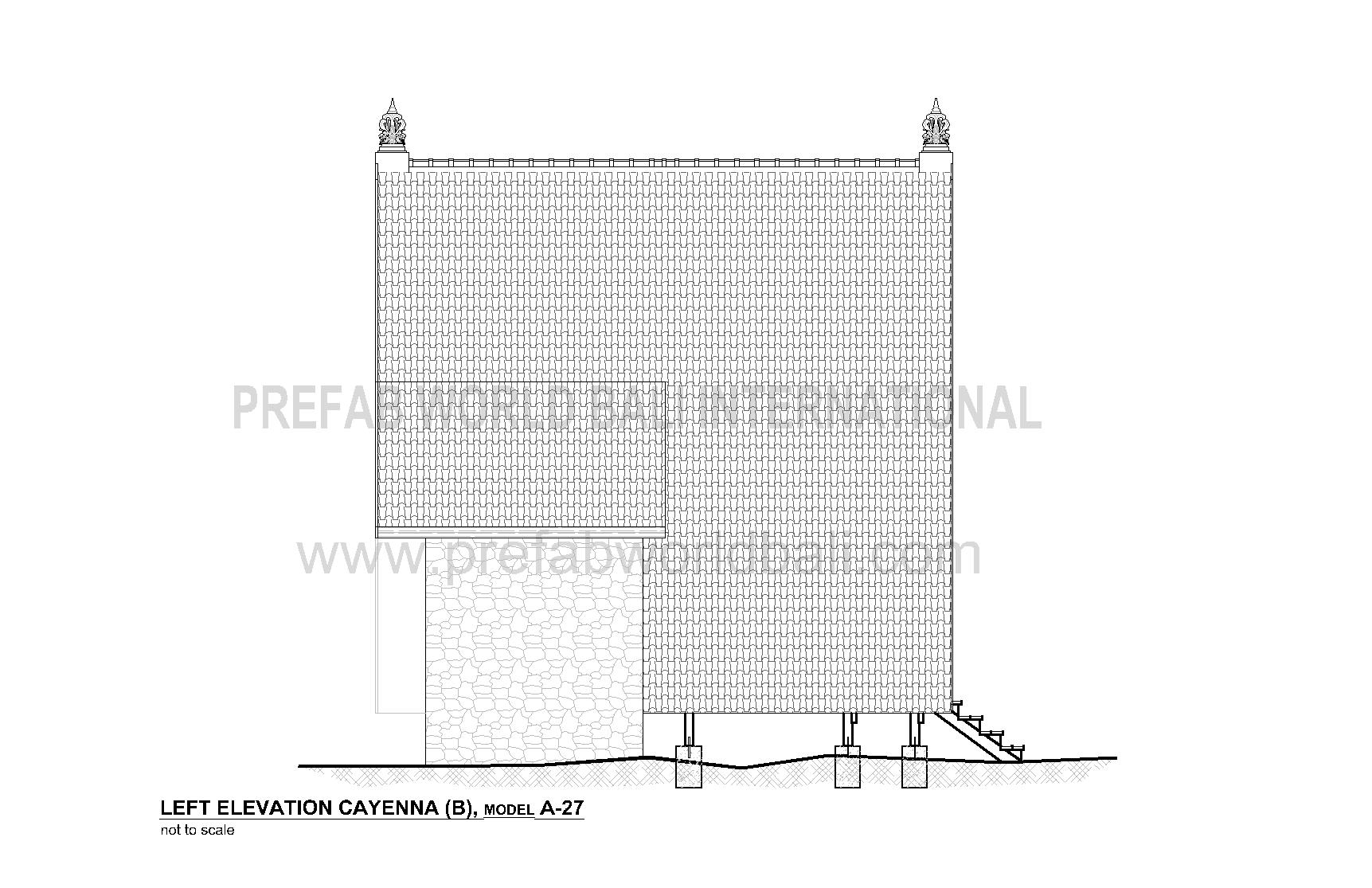 Cayenna left elevation