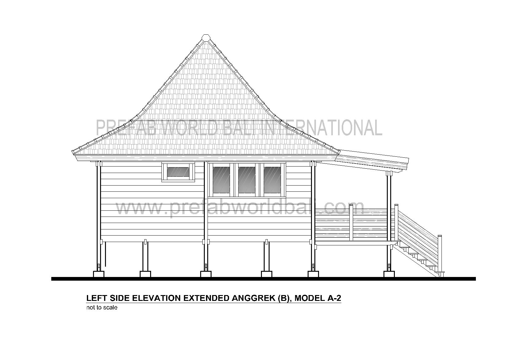 Extended Anggrek left elevation