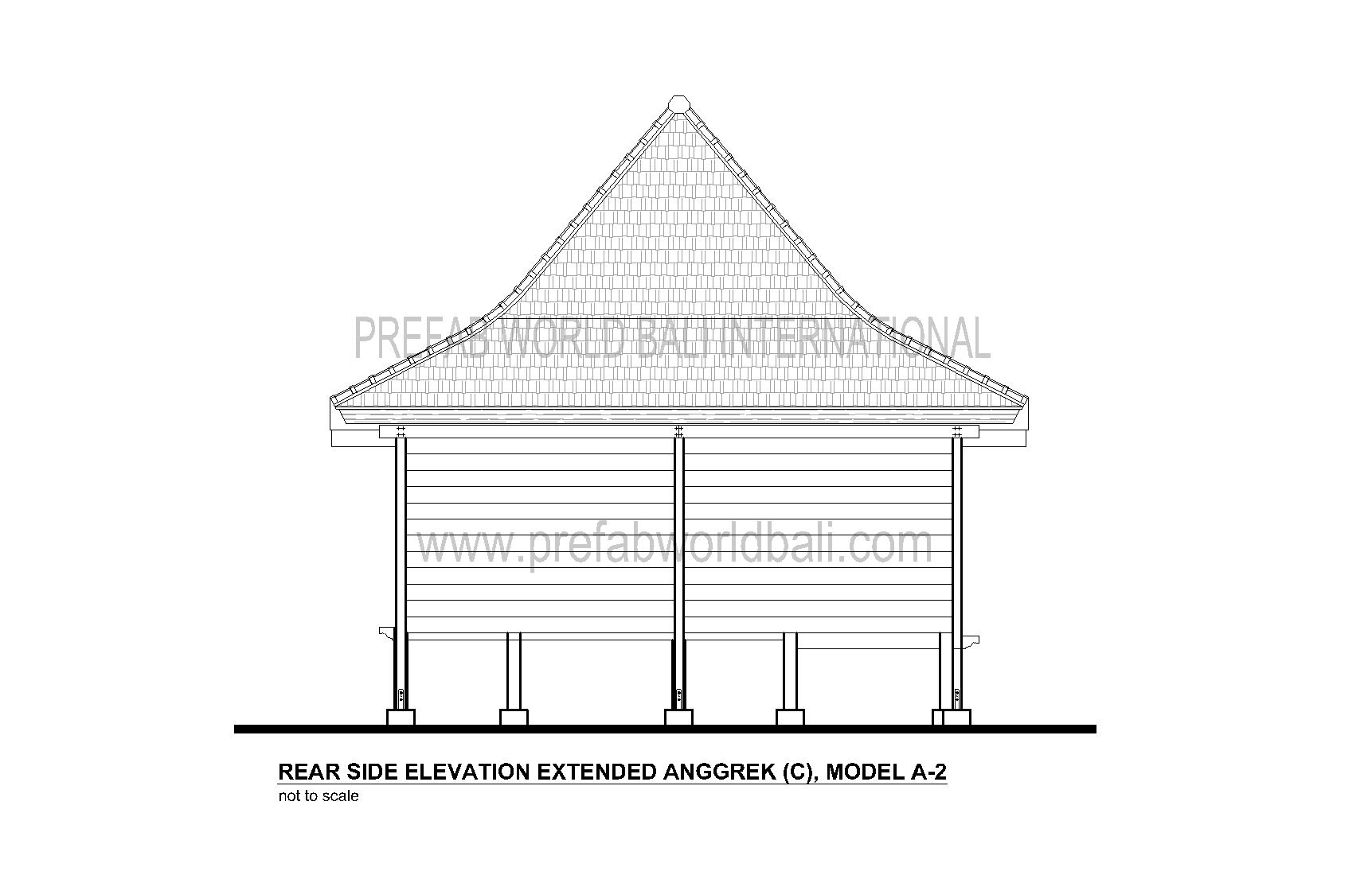 Extended Anggrek rear elevation