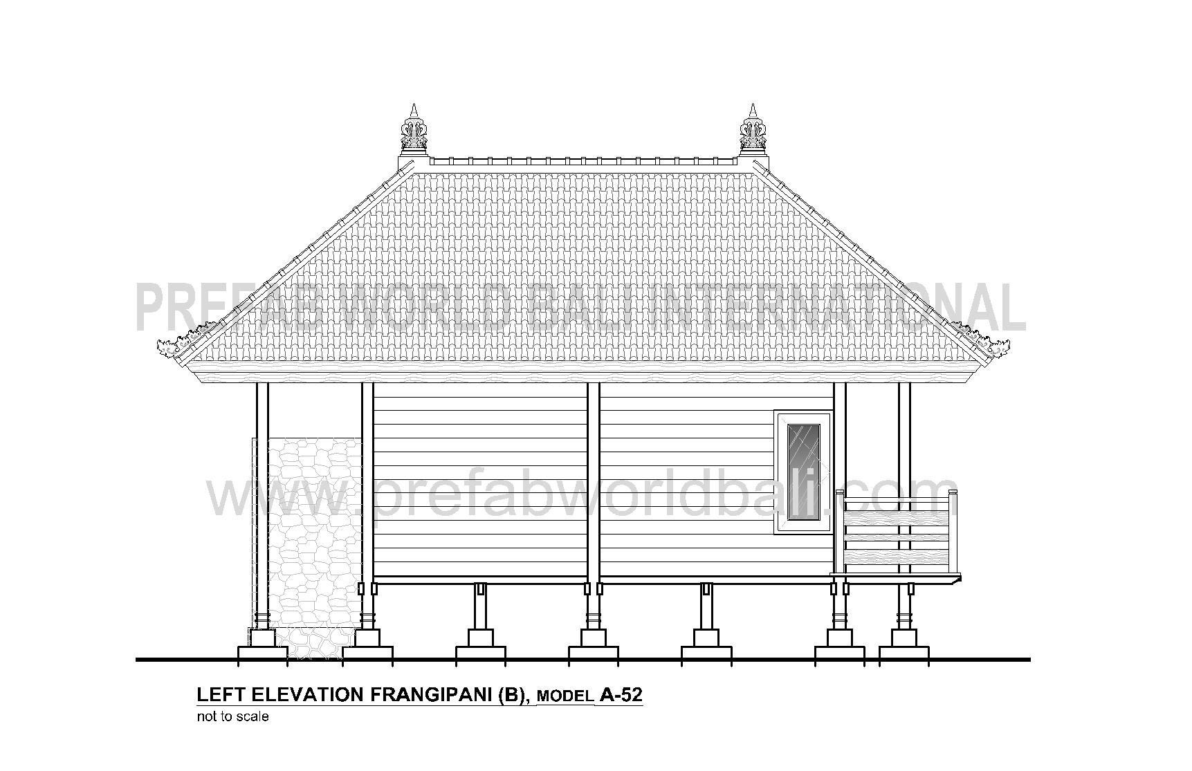 Frangipani left elevation