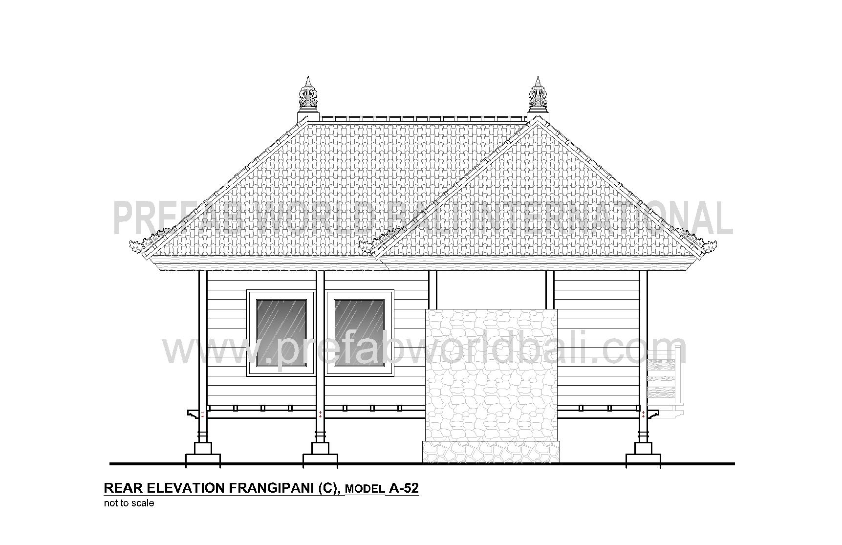 Frangipani rear elevation
