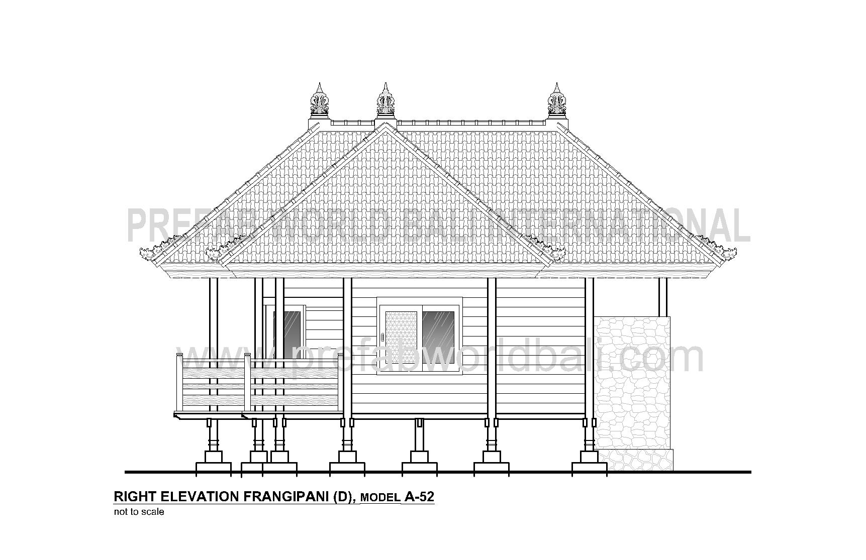 Frangipani right elevation