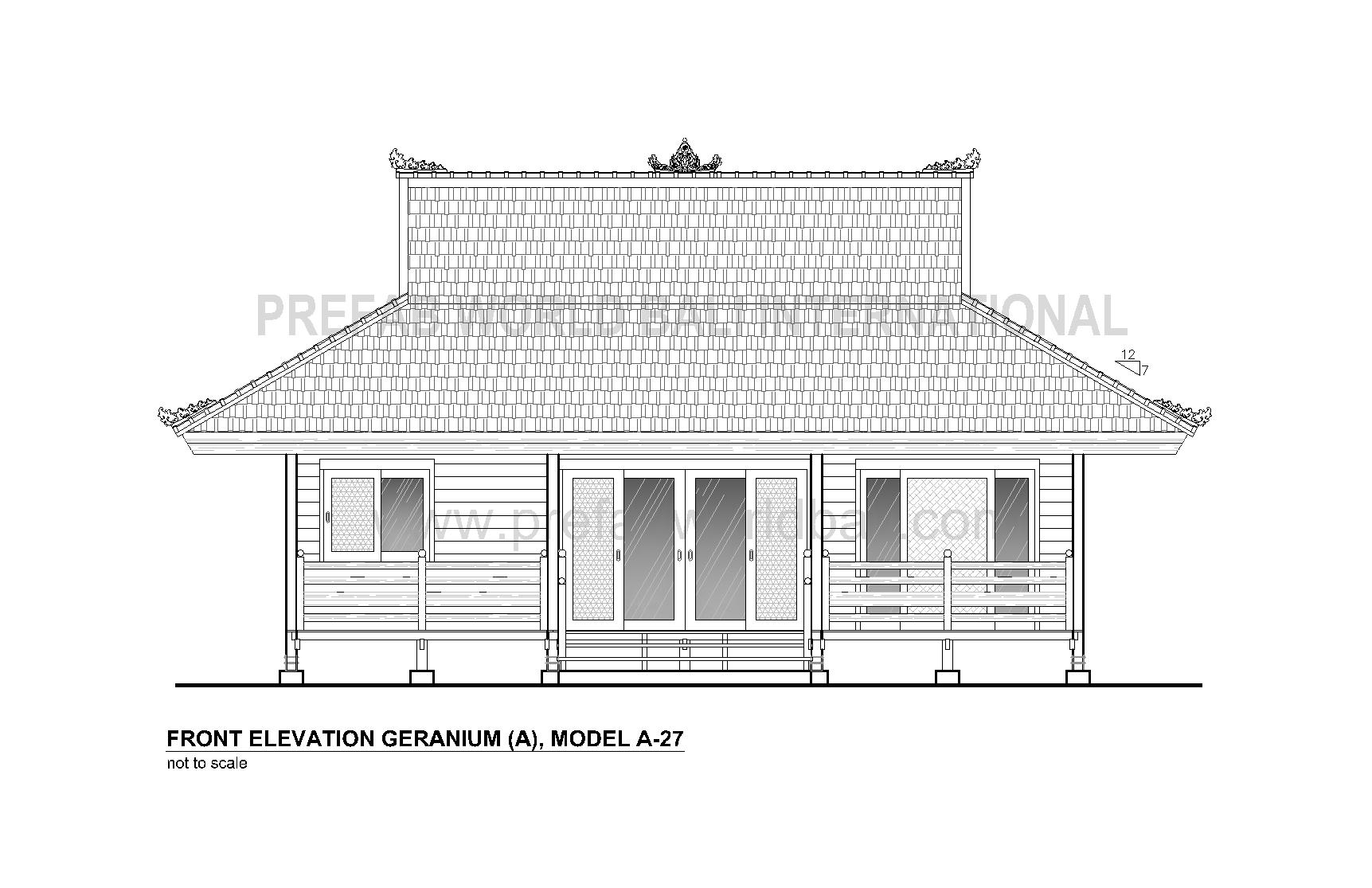 Geranium front elevation