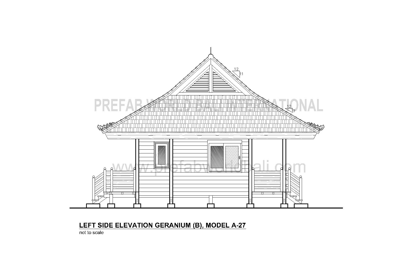 Geranium left elevation