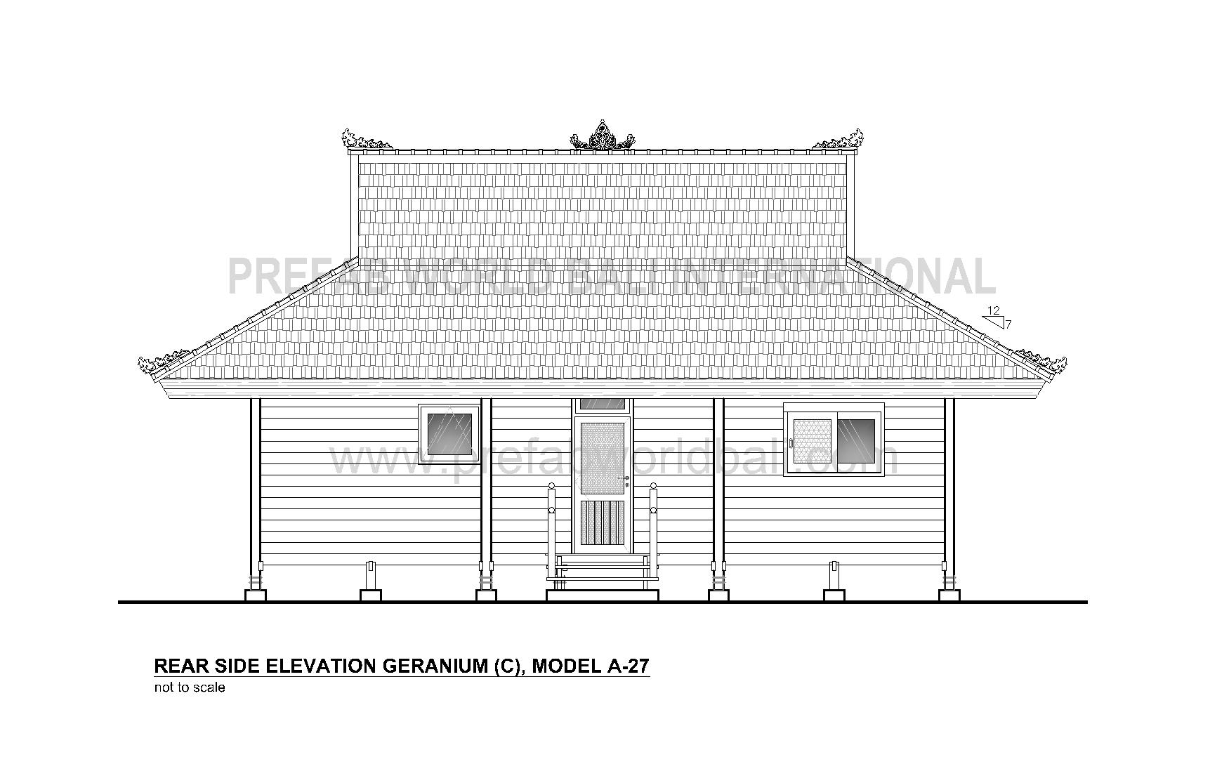 Geranium rear elevation