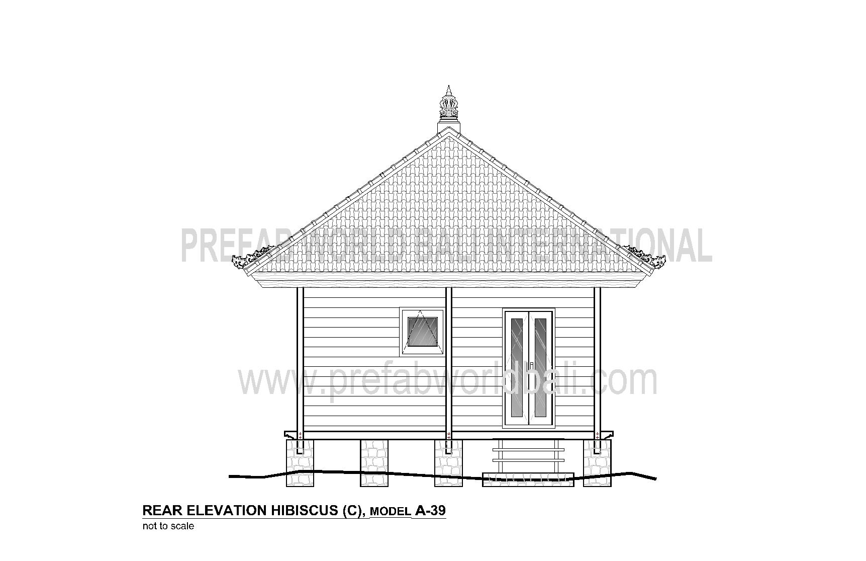 Hibiscus rear elevation