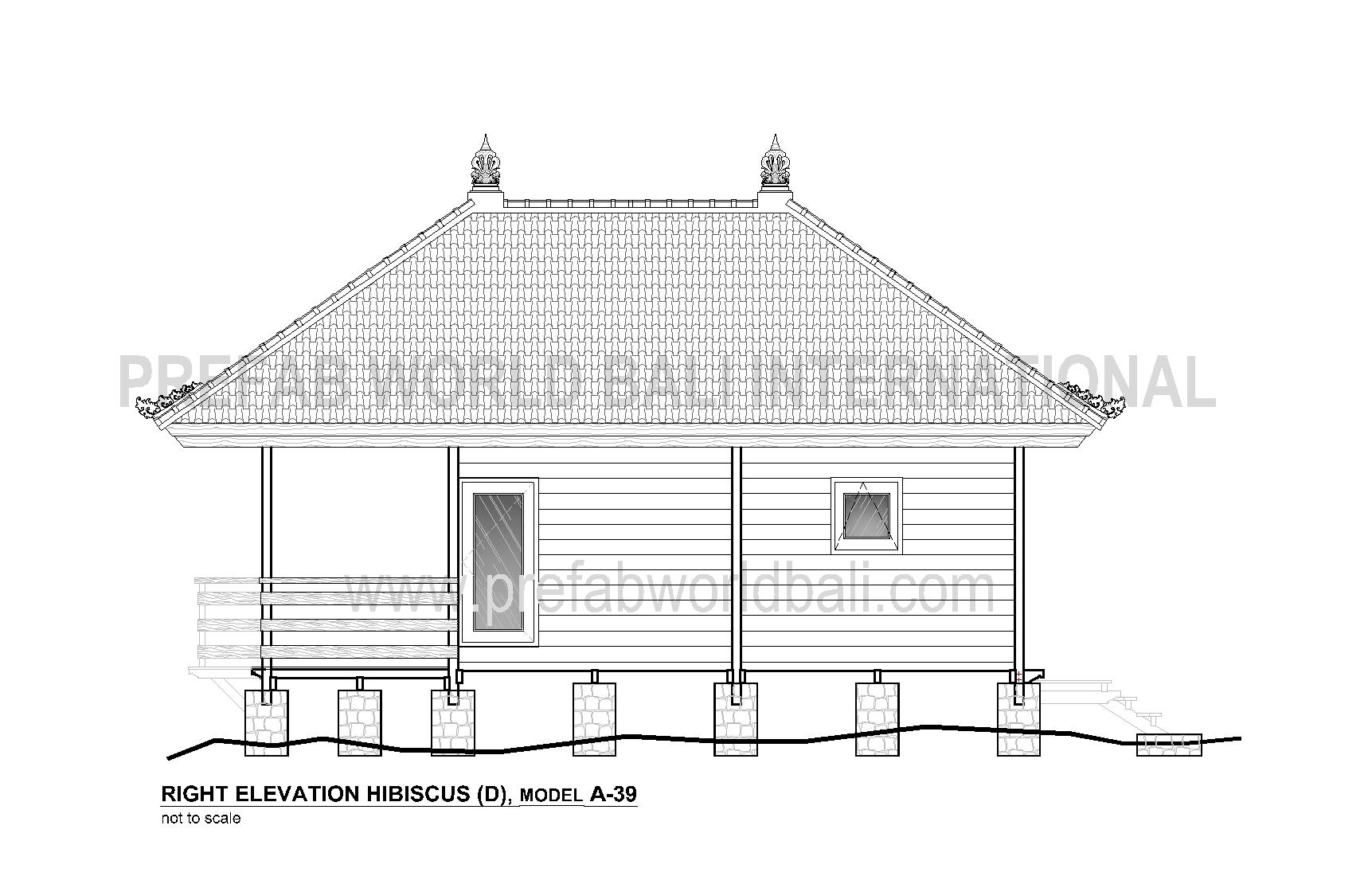 Hibiscus right elevation