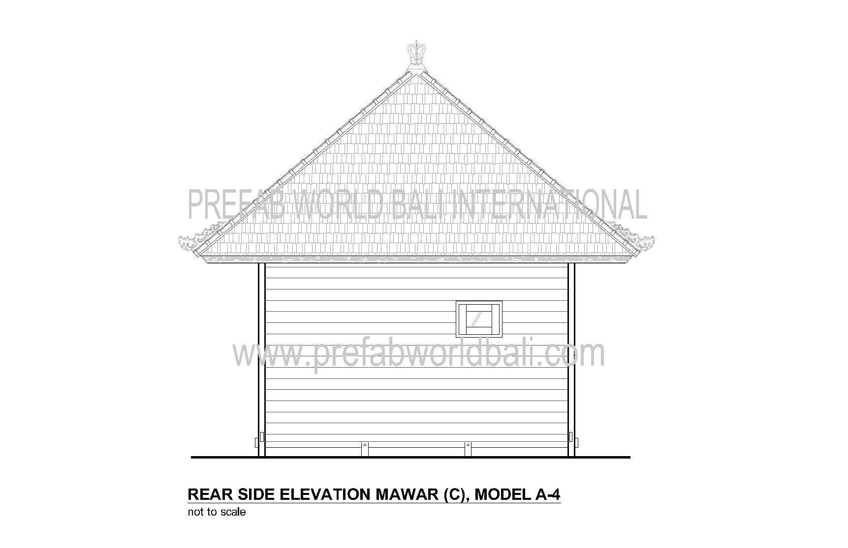 Mawar rear elevation