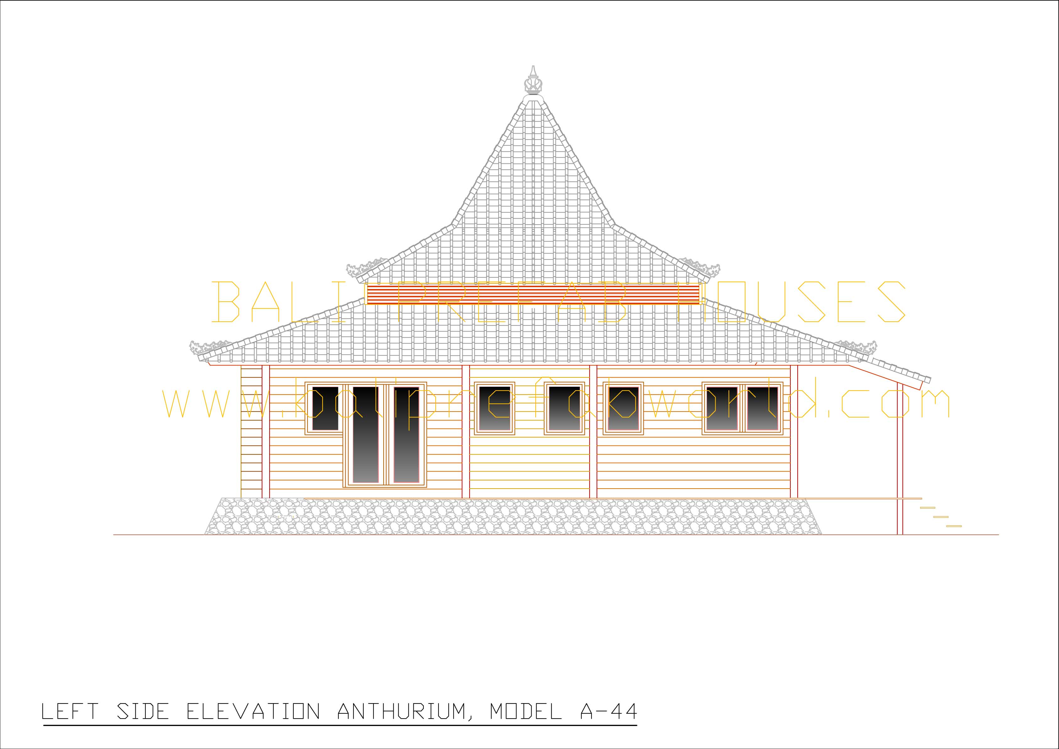 Anthurium left side elevation