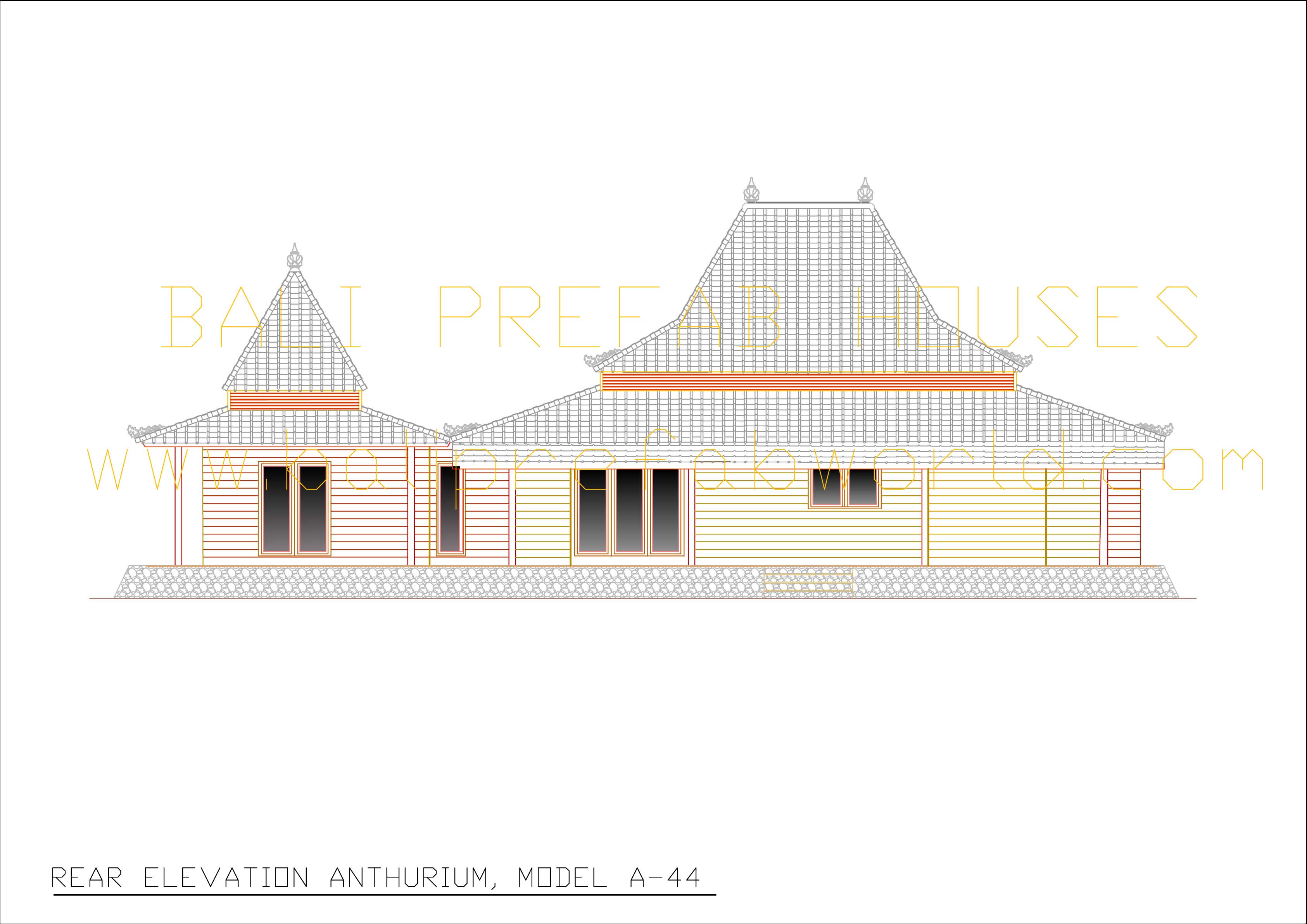 Anthurium rear elevation