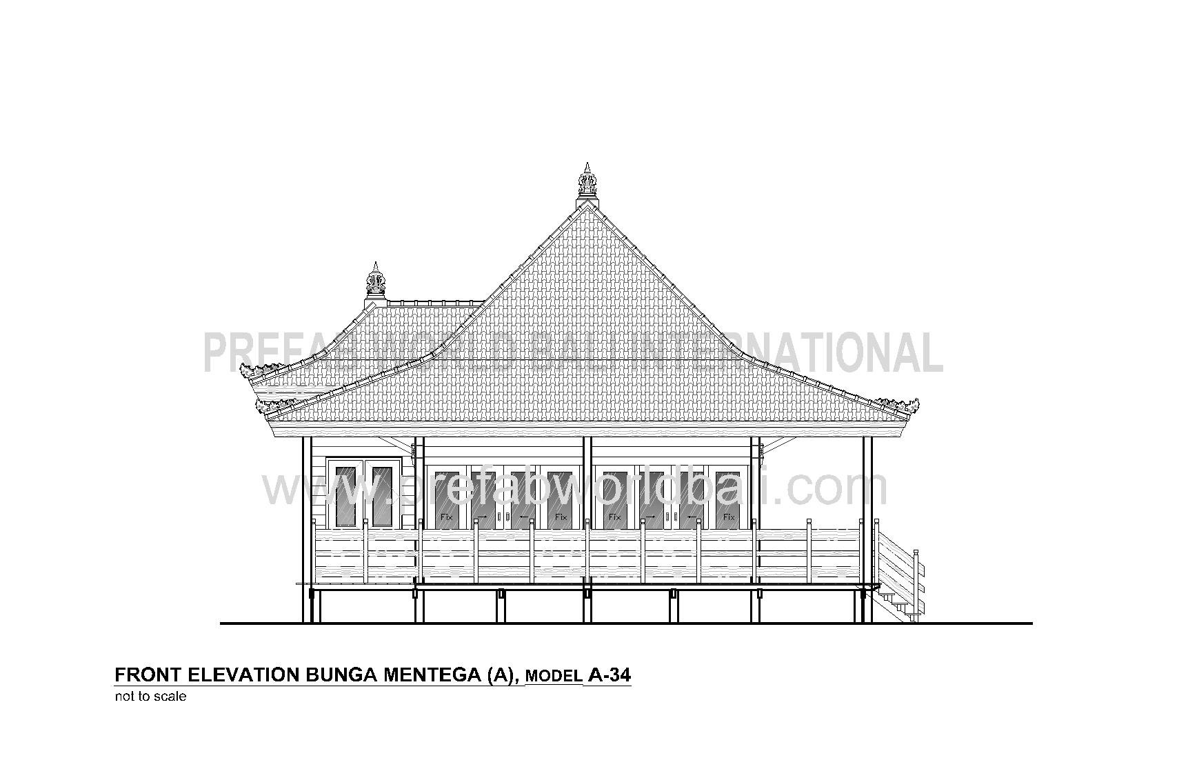 Bunga Mentega front elevation