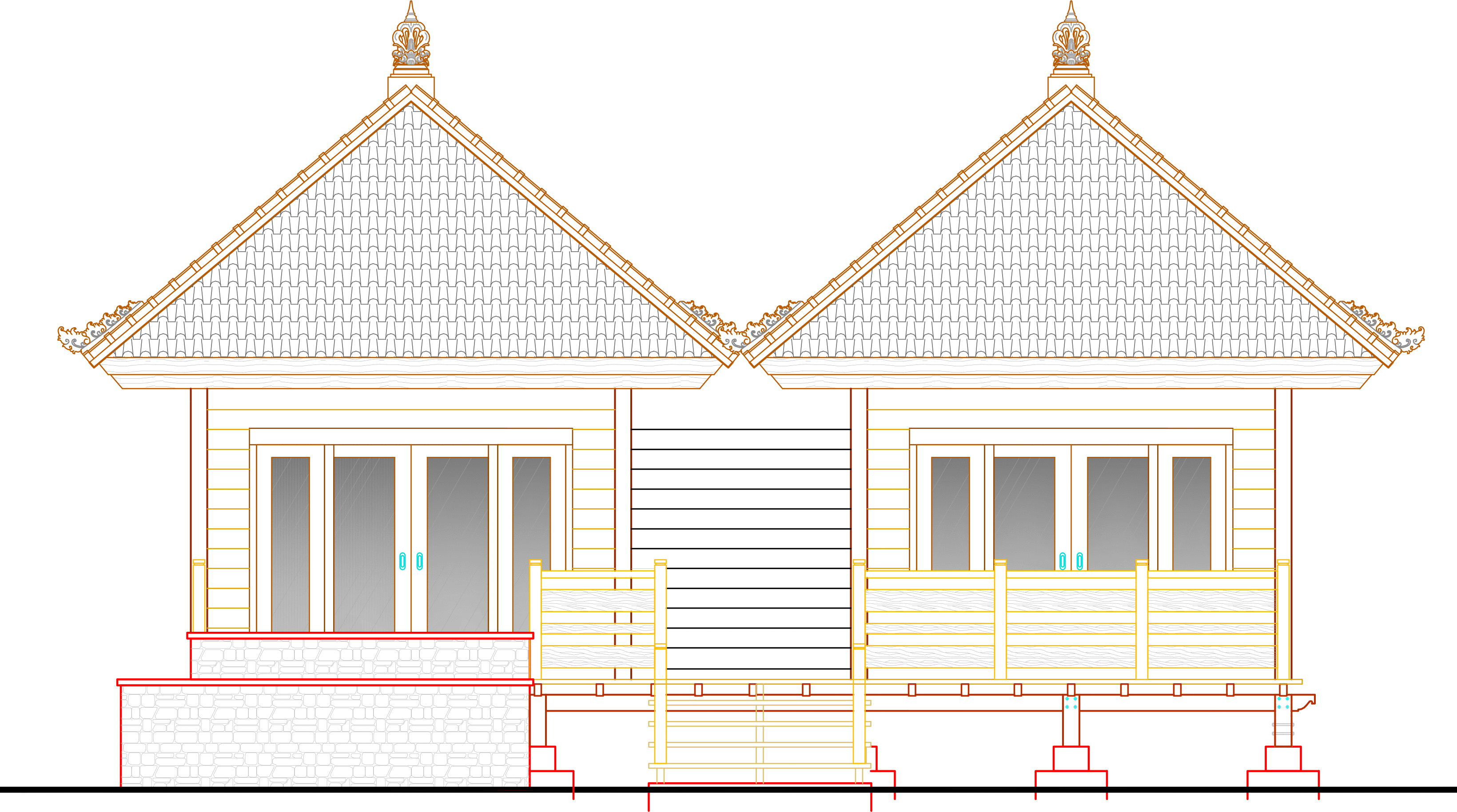 Bunga Senduduk front elevation