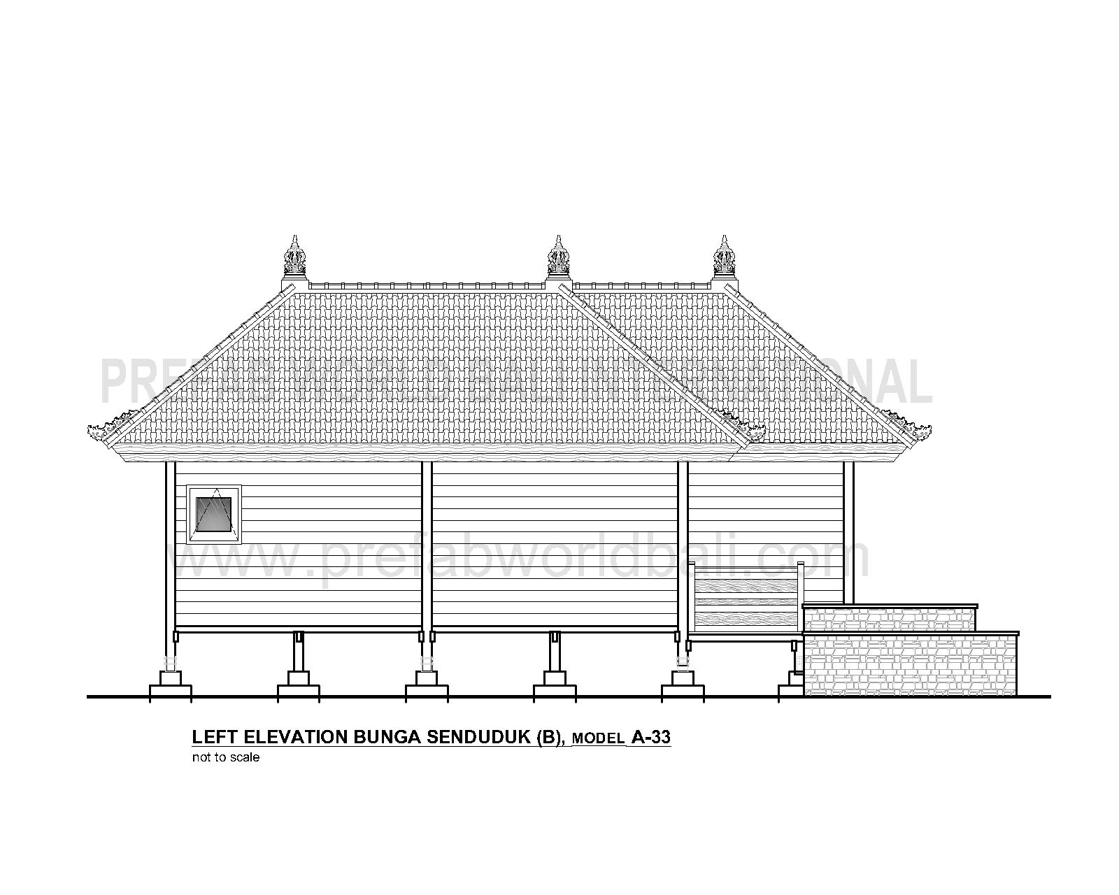 Bunga Senduduk left elevation