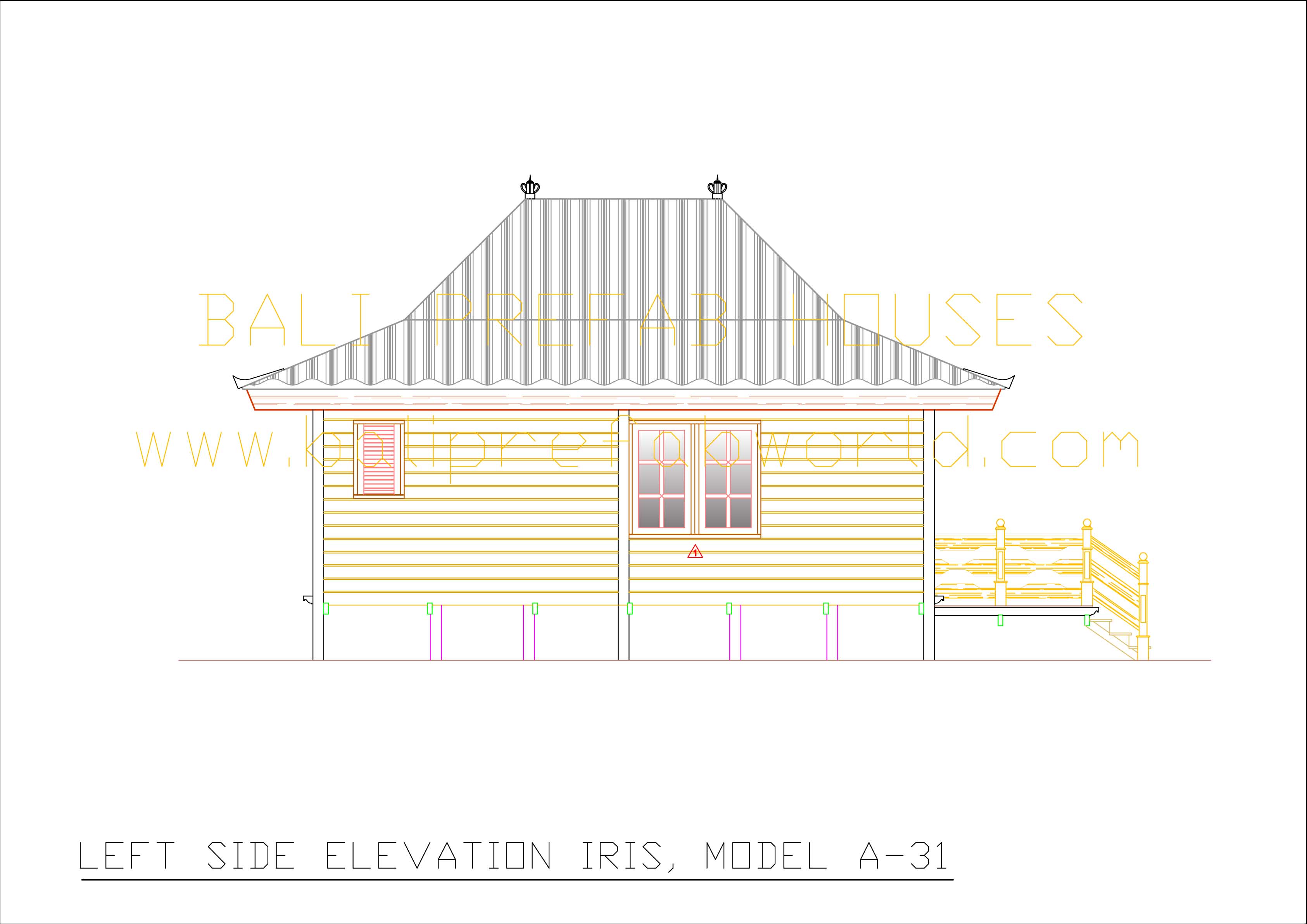 Iris left side elevation