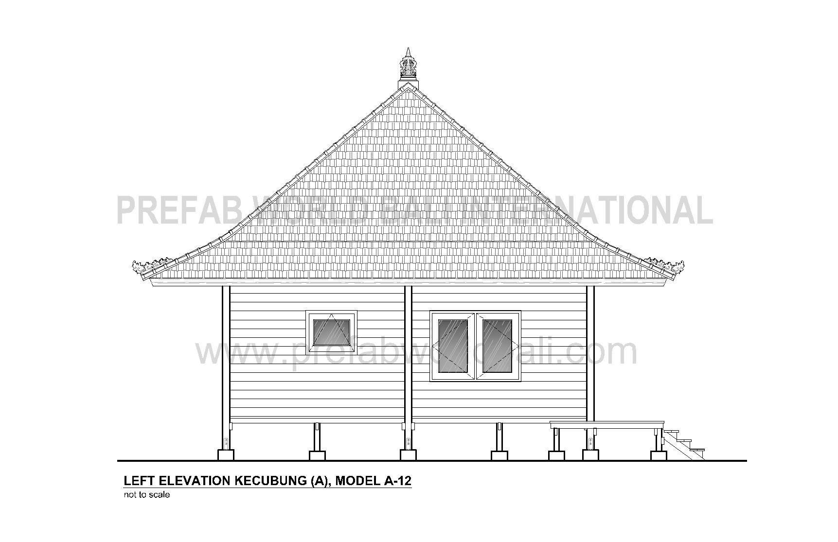 Kecubung left elevation