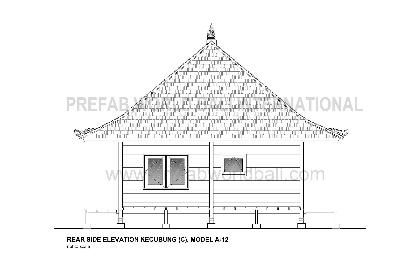 Kecubung rear elevation