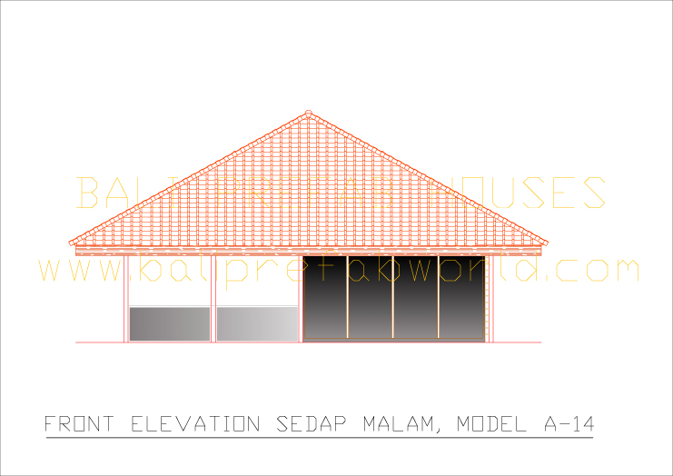 Sedap malam front elevation