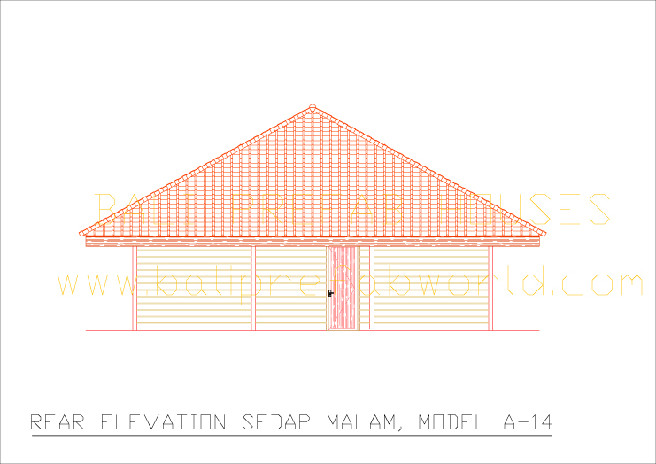 Sedap malam rear elevation