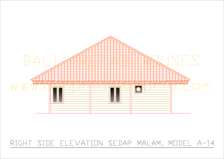 Sedap malam right side elevation