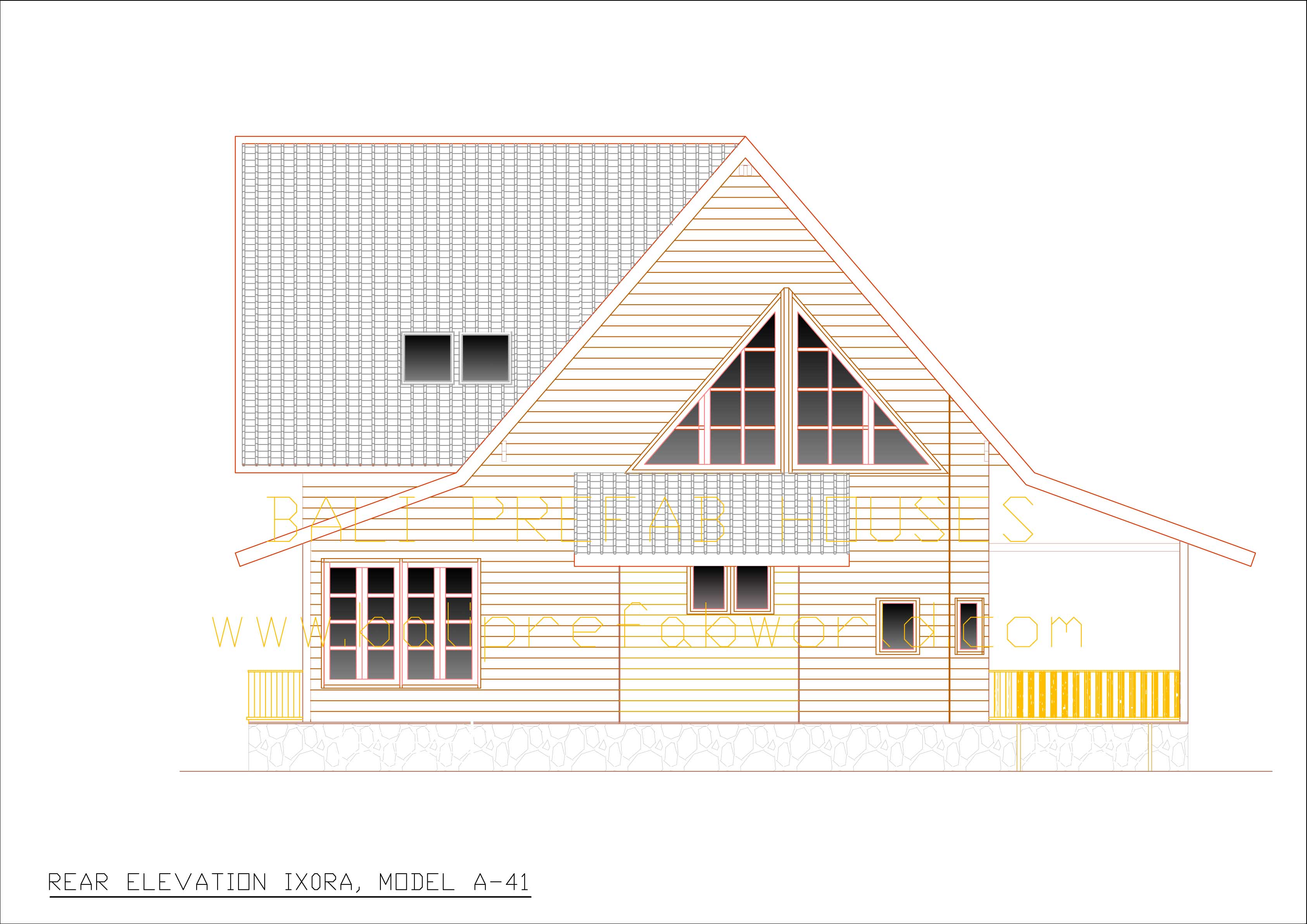 Ixora rear elevation
