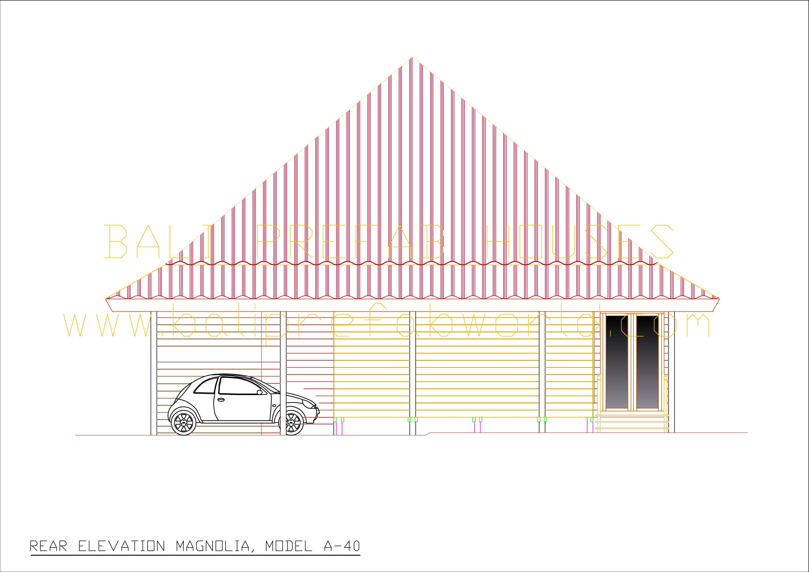 Magnolia rear elevation