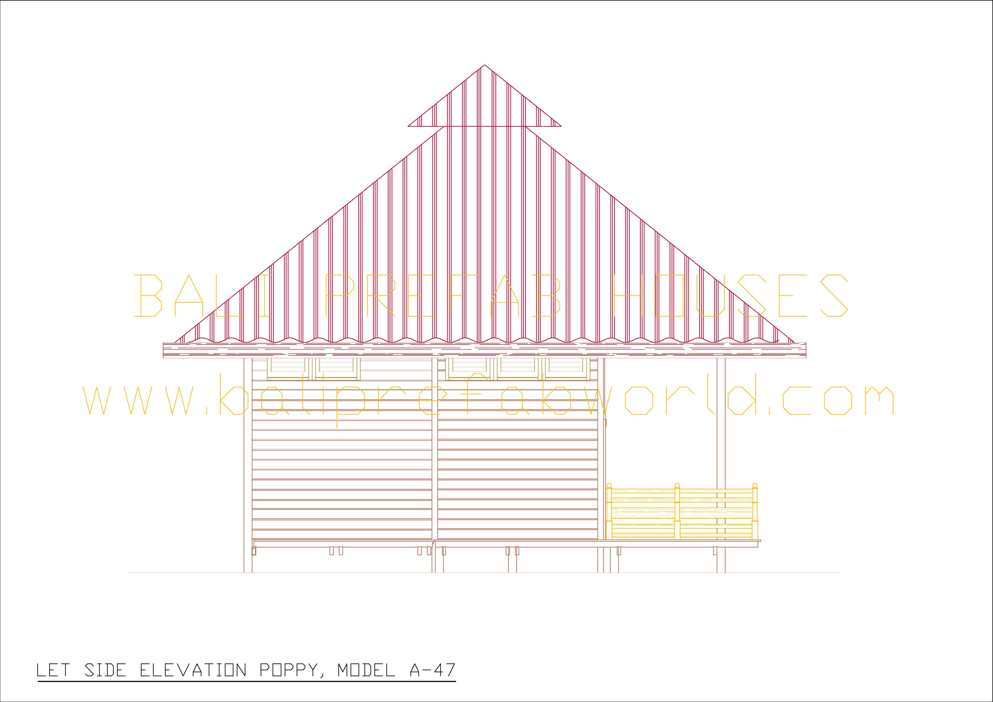 Poppy left side elevation