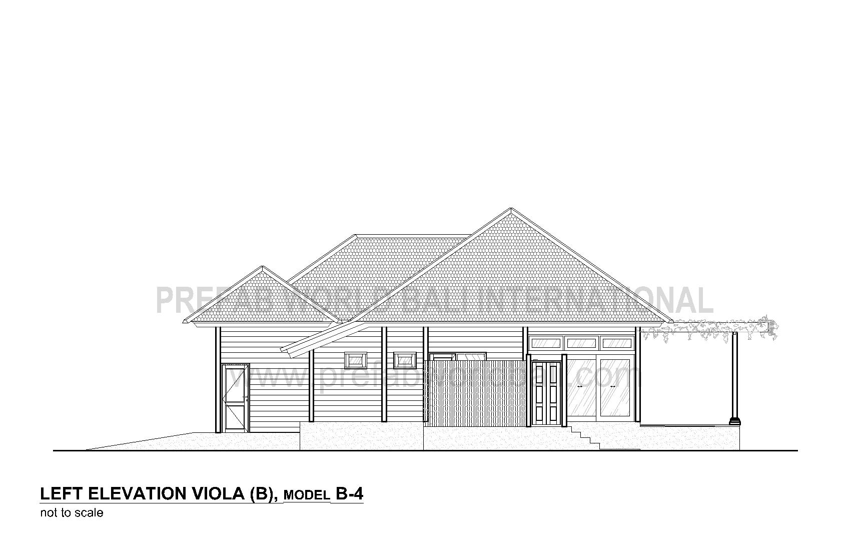 Viola left elevation