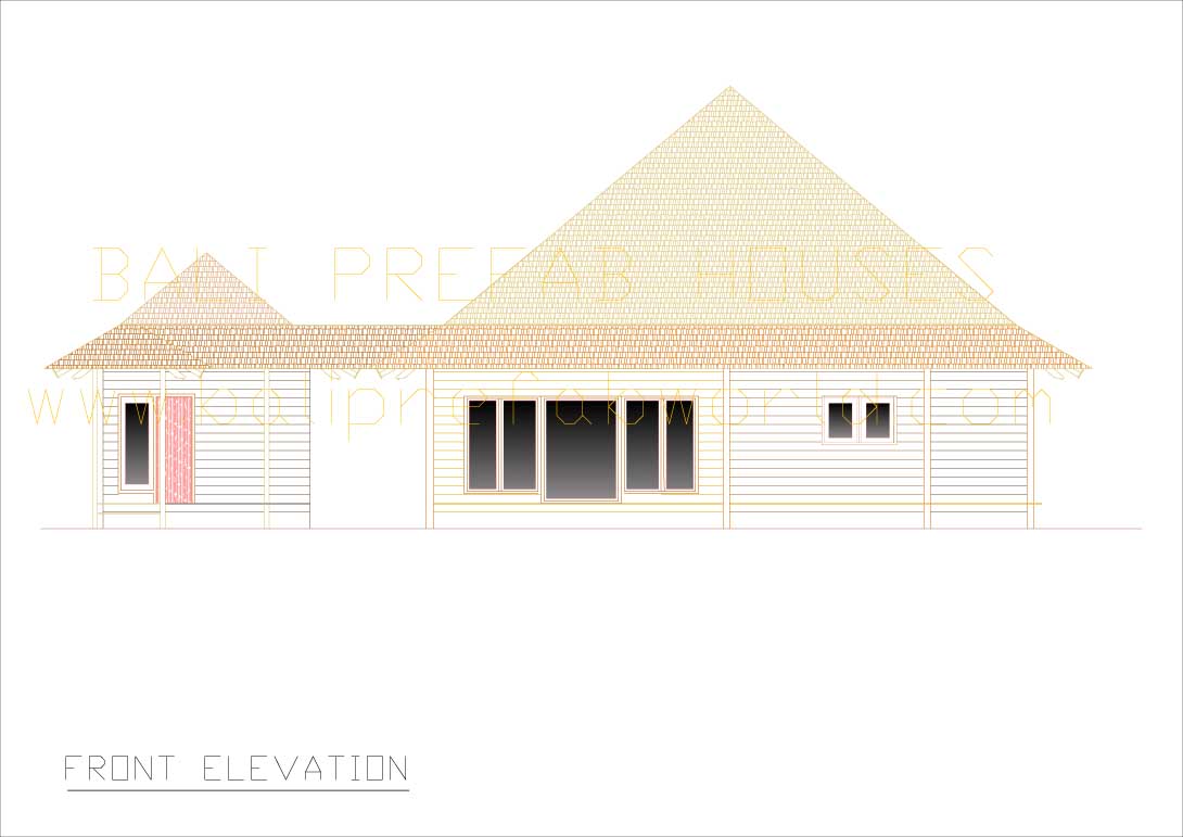 Flamboyant front elevation nts