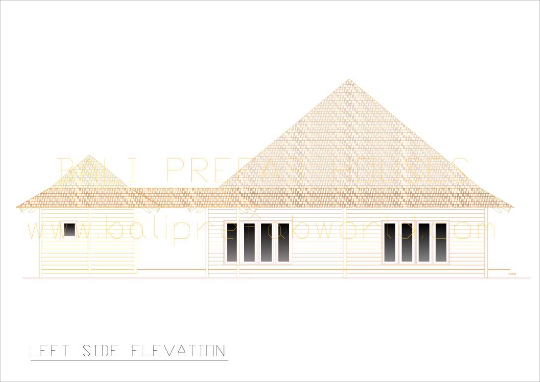 Flamboyant left side elevation nts