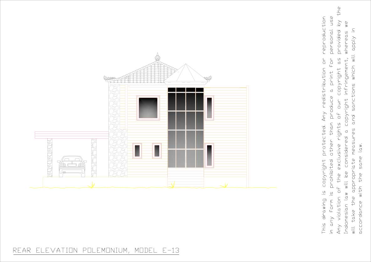 Polemonium rear elevation