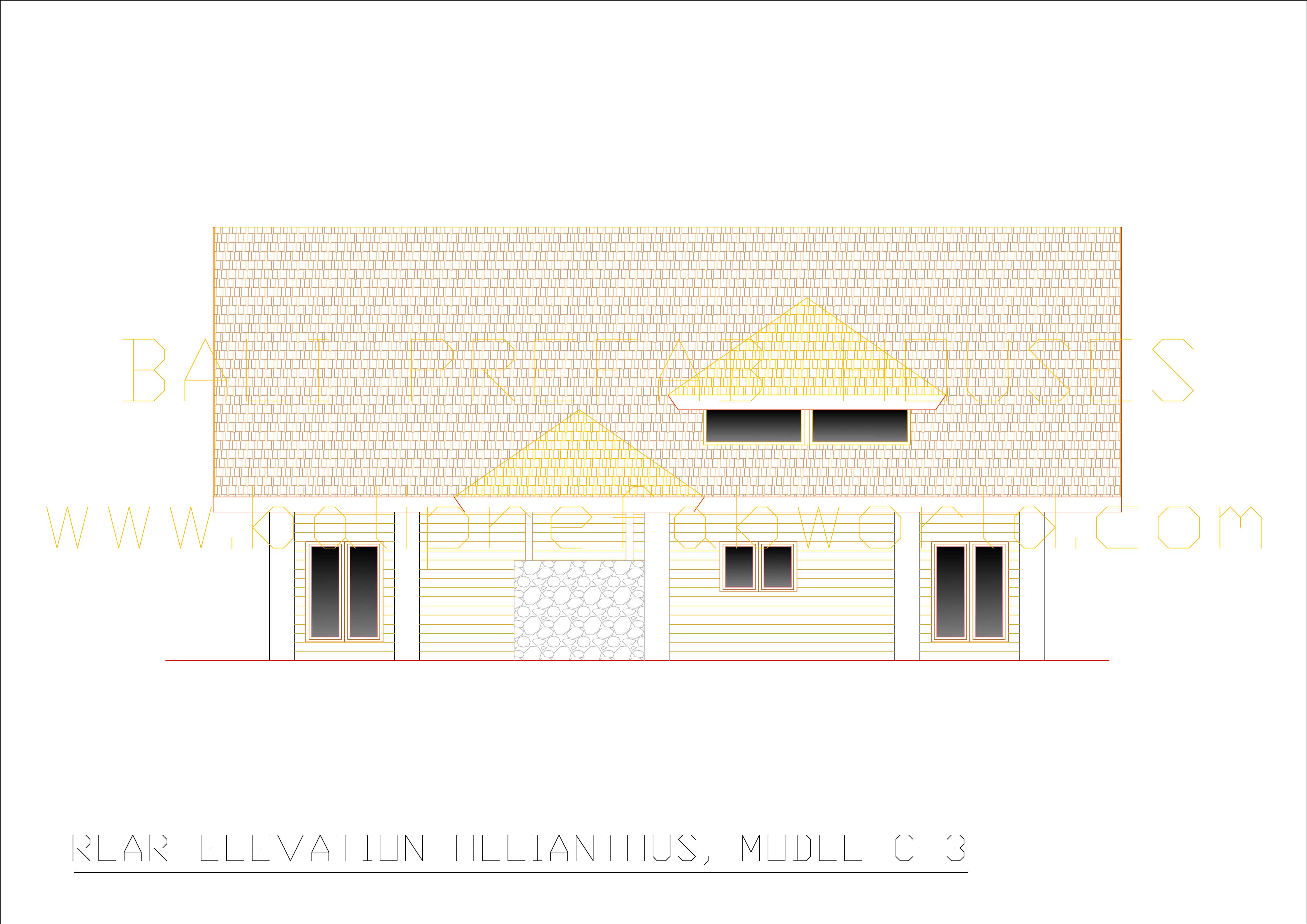 Helianthus rear elevation