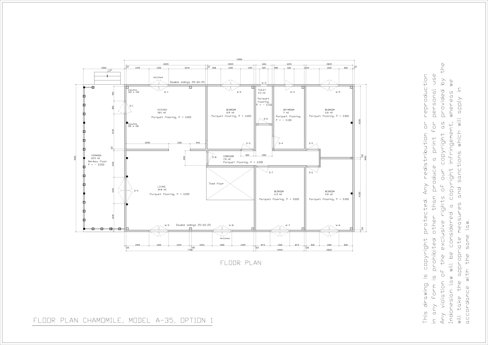 Chamomile floor plan rev 0 Model 1