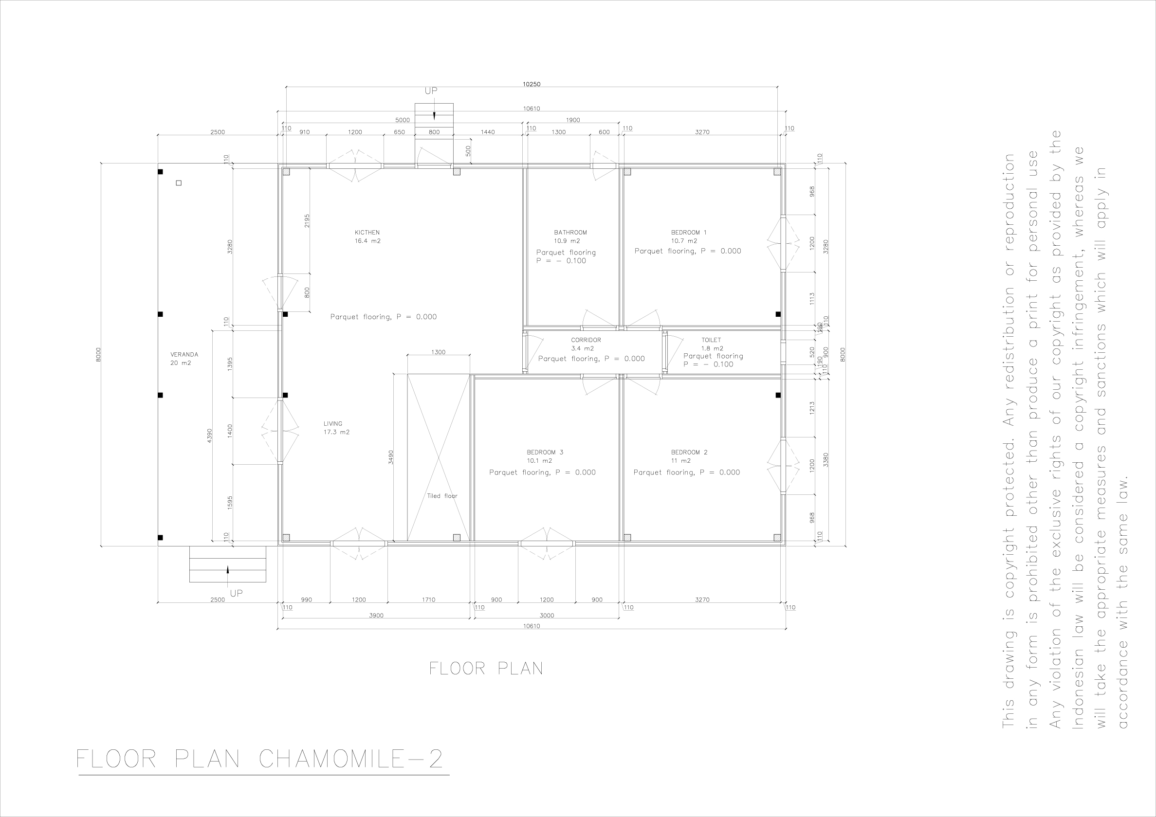Chamomile 2 floor plan 0