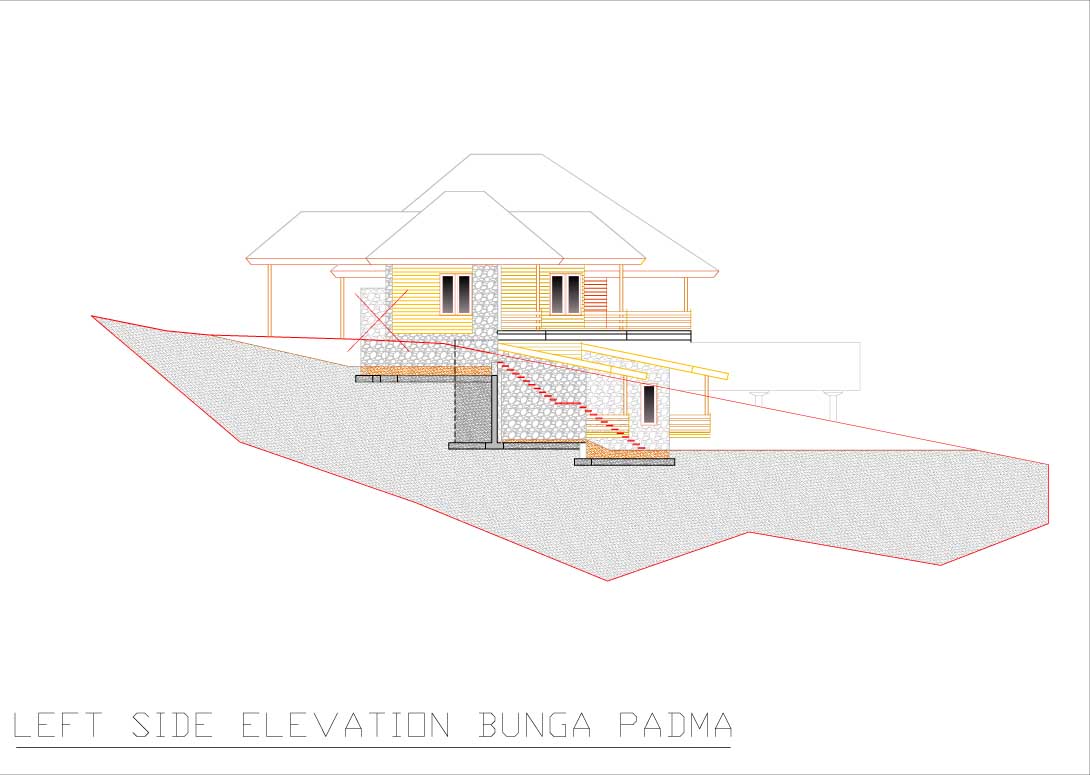 Bunga Padma left side elevation