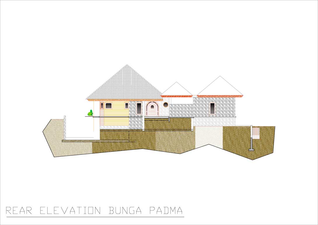 Bunga Padma rear elevation 1