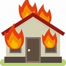 Wooden house and fire