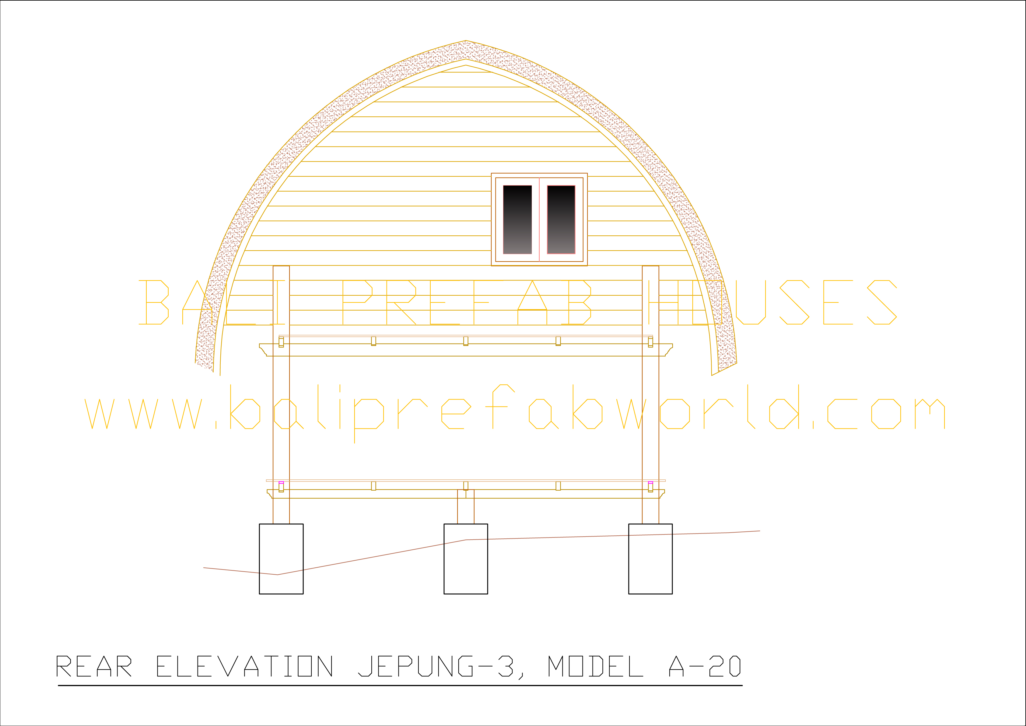 Jepung A 20 rear elevation