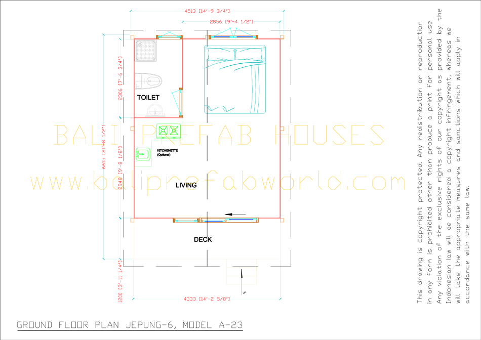 Jepung A 23 floorplan