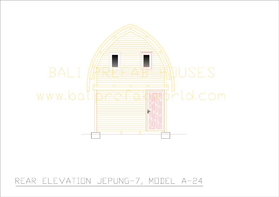 Jepung A 24 rear elevation