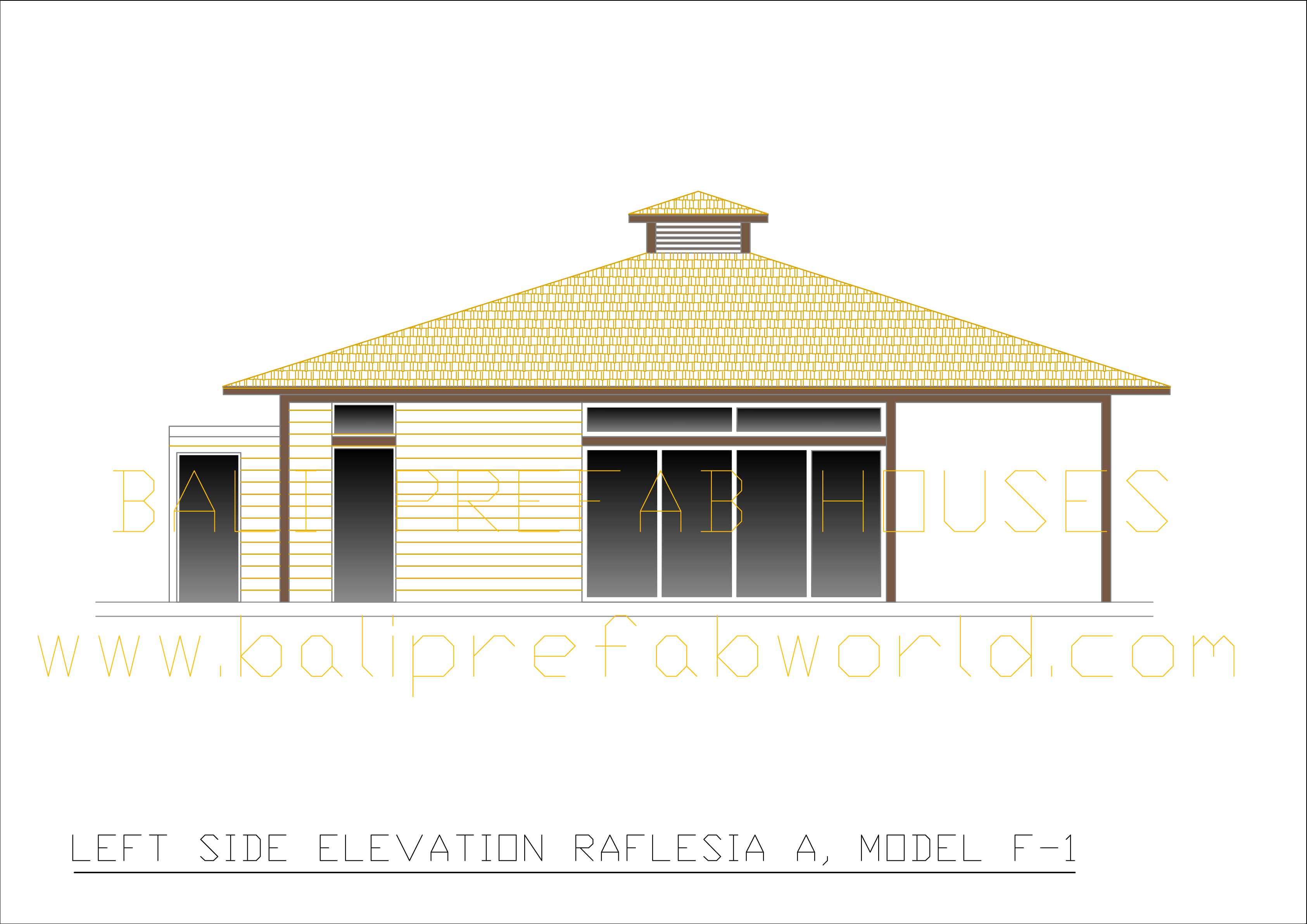 Raflesia A left side elevation