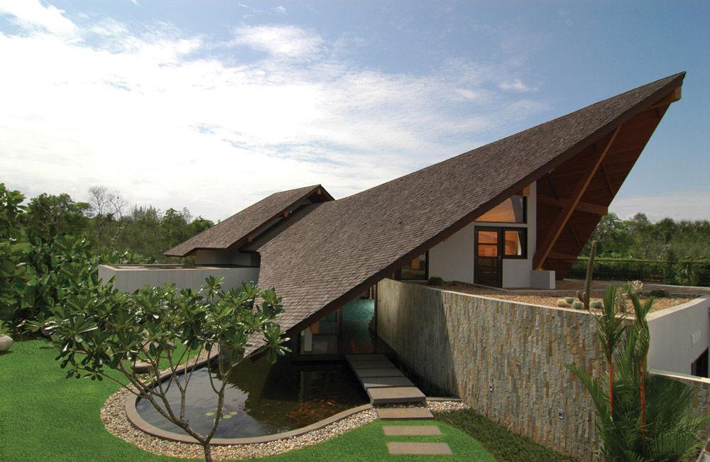Roof structure with our Iron wood shingles