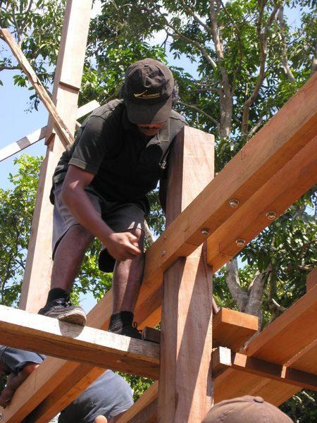 Bangkirai installation