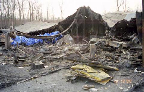 Collapsed steel structure 1